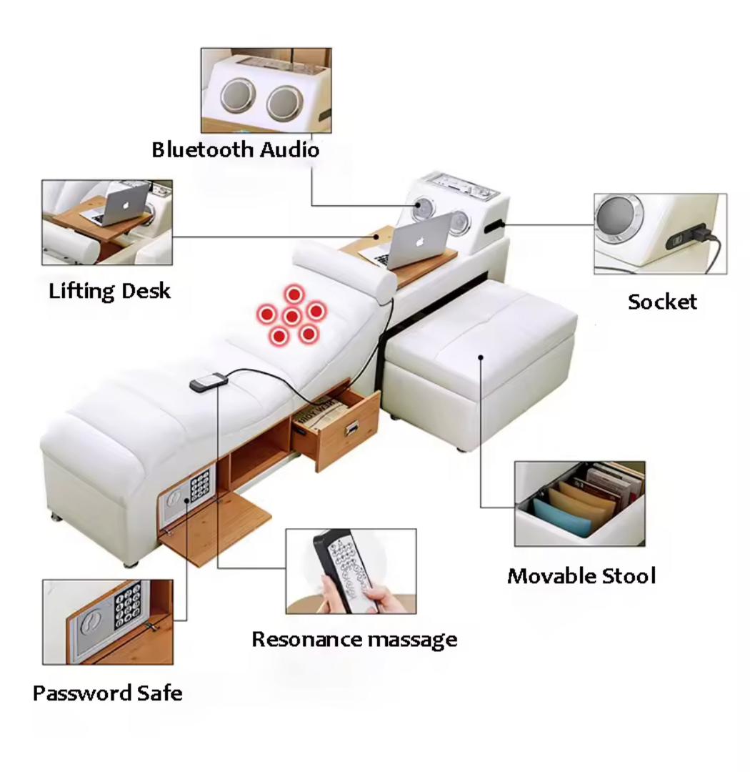 Intelligent King Size Bedroom Set Furniture King Size With Stereo